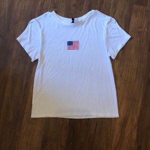 white USA top size xs